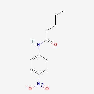 molecular formula C11H14N2O3 B8766190 N-(4-nitrophenyl)pentanamide 