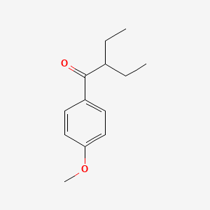 molecular formula C13H18O2 B8766260 2-Ethyl-1-(4-methoxyphenyl)butan-1-one CAS No. 84836-32-8