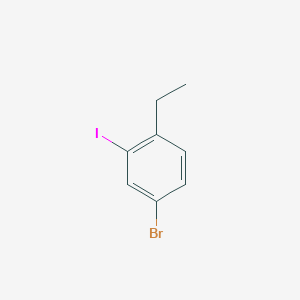 molecular formula C8H8BrI B8766271 4-Bromo-1-ethyl-2-iodobenzene 