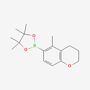 molecular formula C16H23BO3 B8766283 4,4,5,5-Tetramethyl-2-(5-methylchroman-6-yl)-1,3,2-dioxaborolane CAS No. 1154740-74-5