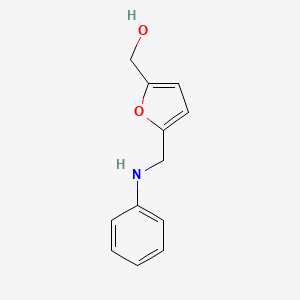 molecular formula C12H13NO2 B8766330 {5-[(Phenylamino)methyl]furan-2-yl}methanol 