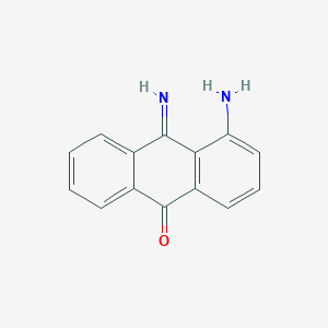 molecular formula C14H10N2O B8766404 4-amino-10-iminoanthracen-9(10H)-one 