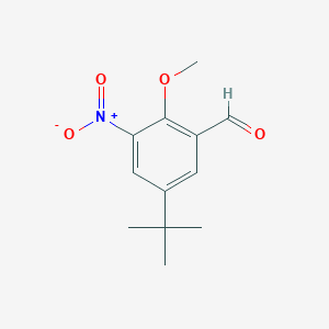 5-Tert-butyl-2-methoxy-3-nitrobenzaldehyde