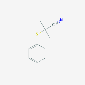 2-(Phenylthio)-2-methylpropanenitrile