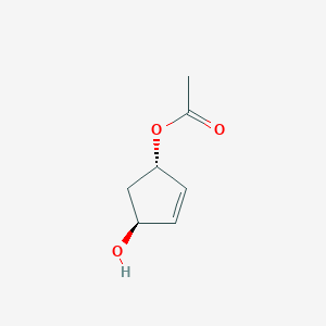 4-Cyclopentene-1,3-diol, monoacetate, (1s-trans)-(9ci)
