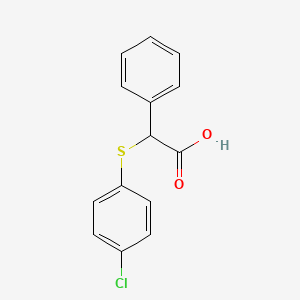 [(4-Chlorophenyl)sulfanyl](phenyl)acetic acid
