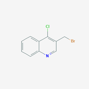 molecular formula C10H7BrClN B8766514 3-(Bromomethyl)-4-chloroquinoline 