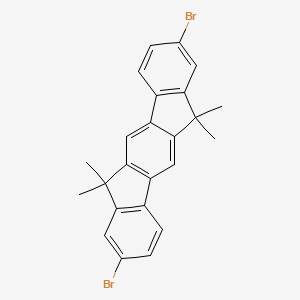 2,8-Dibromo-6,6,12,12-tetramethyl-6,12-dihydroindeno[1,2-b]fluorene