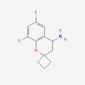 molecular formula C12H13F2NO B8766580 6,8-Difluorospiro[chroman-2,1'-cyclobutan]-4-amine 