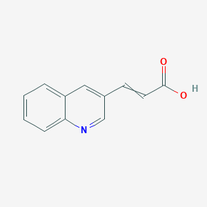 molecular formula C12H9NO2 B8766640 3-Quinolineacrylic acid 