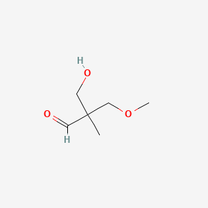 molecular formula C6H12O3 B8766641 3-Hydroxy-2-(methoxymethyl)-2-methylpropionaldehyde CAS No. 85030-53-1