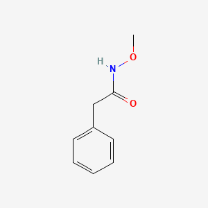 molecular formula C9H11NO2 B8766666 Benzeneacetamide, N-methoxy- CAS No. 112403-78-8