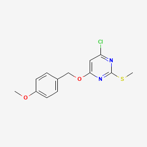 4-Chloro-6-(4-methoxy-benzyloxy)-2-methylsulfanyl-pyrimidine