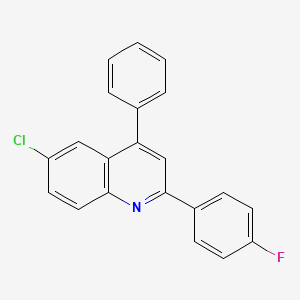 6-Chloro-2-(4-fluorophenyl)-4-phenylquinoline