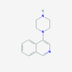 molecular formula C13H15N3 B8766762 4-(1-Piperazinyl)isoquinoline 