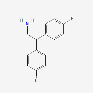 molecular formula C14H13F2N B8766776 2,2-Bis(4-fluorophenyl)ethylamine 