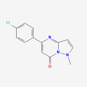 5-(4-Chlorophenyl)-1-methylpyrazolo[1,5-a]pyrimidin-7-one