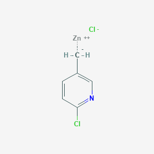 molecular formula C6H5Cl2NZn B8766811 (2-Chloro-5-pyridyl)methylzinc chloride 