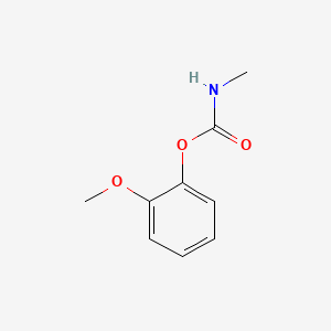 molecular formula C9H11NO3 B8766813 Phenol, 2-methoxy-, methylcarbamate CAS No. 3938-24-7