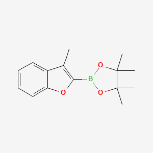 molecular formula C15H19BO3 B8766826 4,4,5,5-Tetramethyl-2-(3-methylbenzofuran-2-yl)-1,3,2-dioxaborolane 