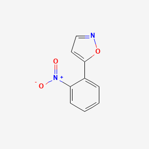 molecular formula C9H6N2O3 B8766830 5-(2-Nitrophenyl)isoxazole 