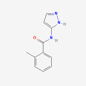 molecular formula C11H11N3O B8766856 2-Methyl-N-1H-pyrazol-3-ylbenzamide 
