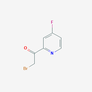 molecular formula C7H5BrFNO B8766868 2-Bromo-1-(4-fluoropyridin-2-yl)ethanone 
