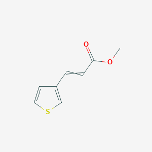 molecular formula C8H8O2S B8766903 3-Thiophene-3-YL-acrylic acid methyl ester 