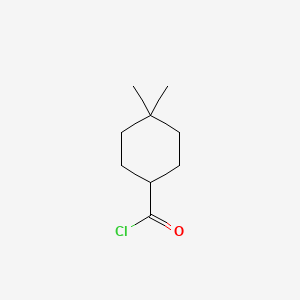 molecular formula C9H15ClO B8766916 4,4-Dimethylcyclohexane-1-carbonyl chloride CAS No. 220203-29-2