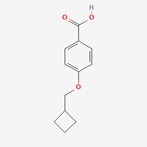 molecular formula C12H14O3 B8766975 4-(Cyclobutylmethoxy)benzoic acid 