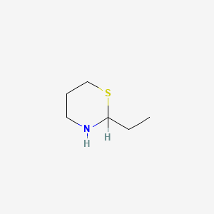 molecular formula C6H13NS B8766997 2-Ethyl-1,3-thiazinane CAS No. 2032-29-3