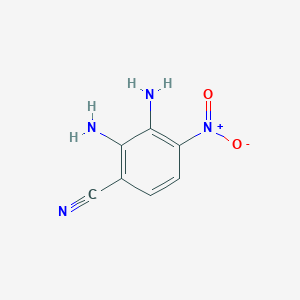 molecular formula C7H6N4O2 B8767003 2,3-Diamino-4-nitrobenzonitrile CAS No. 211096-54-7