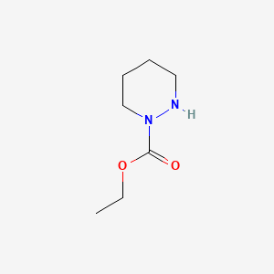 molecular formula C7H14N2O2 B8767014 Ethyl tetrahydro-1(2H)-pyridazinecarboxylate CAS No. 5740-50-1