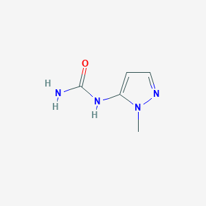 molecular formula C5H8N4O B8767027 1-Methyl-5-ureidopyrazole CAS No. 116856-17-8