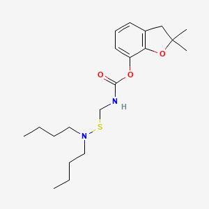 molecular formula C20H32N2O3S B8767035 2,3-Dihydro-2,2-dimethyl-7-benzofuranyl (dibutylaminothio)methylcarbamate 