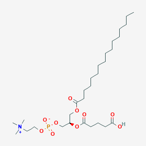 molecular formula C29H56NO10P B8767051 1-O-palmitoyl-2-O-glutaroyl-sn-glycero-3-phosphocholine 