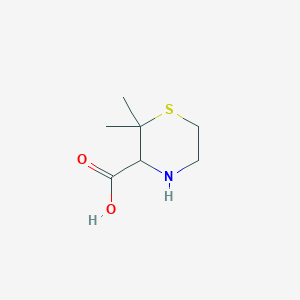 molecular formula C7H13NO2S B8767057 2,2-Dimethyl-thiomorpholine-3-carboxylic acid 