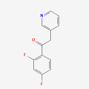 molecular formula C13H9F2NO B8767069 1-(2,4-Difluorophenyl)-2-(3-pyridinyl)-ethanone 