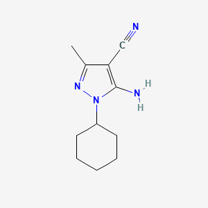 5-Amino-1-cyclohexyl-3-methyl-1H-pyrazole-4-carbonitrile