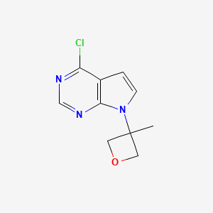 molecular formula C10H10ClN3O B8767141 4-Chloro-7-(3-methyloxetan-3-YL)-7H-pyrrolo[2,3-D]pyrimidine 