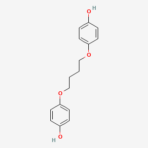 molecular formula C16H18O4 B8767165 1,4-Bis(4-hydroxyphenoxy)butane 