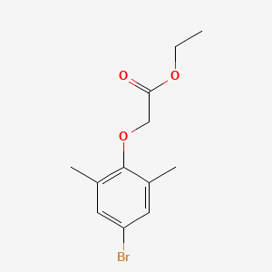 molecular formula C12H15BrO3 B8767271 Ethyl (4-bromo-2,6-dimethylphenoxy)acetate 