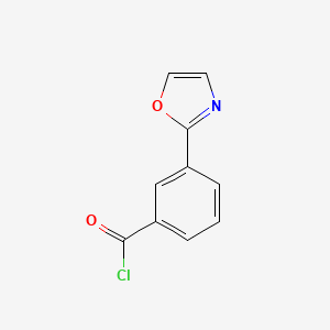 B8767353 3-(1,3-Oxazol-2-yl)benzoyl chloride CAS No. 473538-14-6