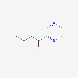 molecular formula C9H12N2O B8767408 1-Butanone, 3-methyl-1-pyrazinyl- CAS No. 86461-64-5