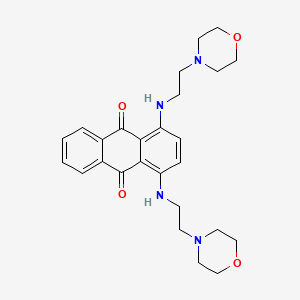 molecular formula C26H32N4O4 B8767531 Anthraquinone, 1,4-bis((2-morpholinoethyl)amino)- CAS No. 3008-82-0