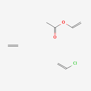 molecular formula C8H13ClO2 B8767626 Chloroethene;ethene;ethenyl acetate CAS No. 25085-46-5