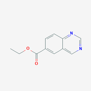 molecular formula C11H10N2O2 B8767632 Ethyl quinazoline-6-carboxylate 