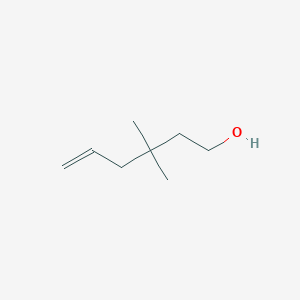 molecular formula C8H16O B8767694 3,3-Dimethylhex-5-en-1-ol 