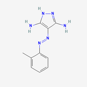 4-o-Tolylazo-1H-pyrazole-3,5-diamine