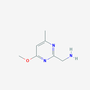 molecular formula C7H11N3O B8767763 (4-Methoxy-6-methylpyrimidin-2-YL)methanamine 
